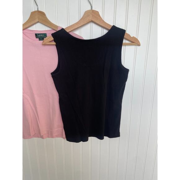 Lauren Ralph Lauren Shirt Bundle Womens S Pink/Black Short Sleeve / tank top - Picture 8 of 8